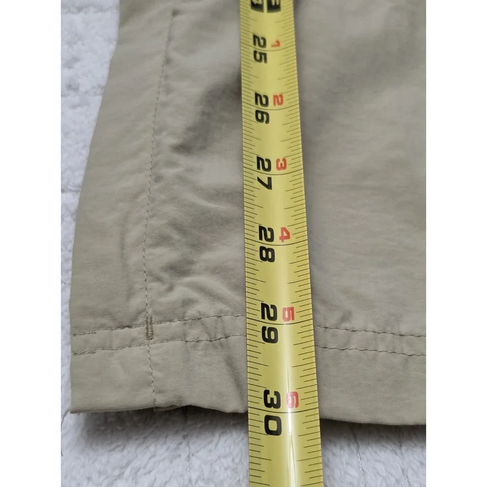 ExOfficio Insect Shield Hiking Pants Mens 36x30 Convertible Khaki Tan Nylon
